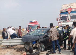 वाहनावरील ताबा सुटल्याने समृद्धी महामार्गावर अपघात : पाच जण जखमी