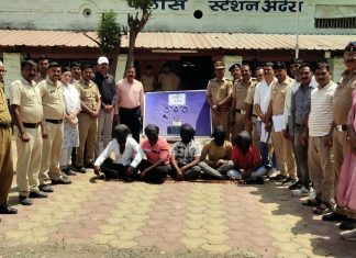 स्थागुशा व अंढेरा पोलिसांची उत्कृष्ट कामगिरी : सिनेस्टाईल पाठलाग करत ५ दरोडेखोरांच्या जालना हद्दीवर आवळल्या मुसक्या