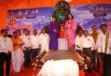 श्रीमद जगद्गुरु पलसिद्ध मठात शिव महापुराण कथा सोहळा : कार्यक्रमाची जय्यत तयारी, राष्ट्रगीताने आजपासून सुरुवात